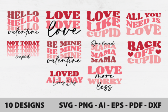 Download Retro Valentines SVG Bundle Cut File - Svg bundle Collection