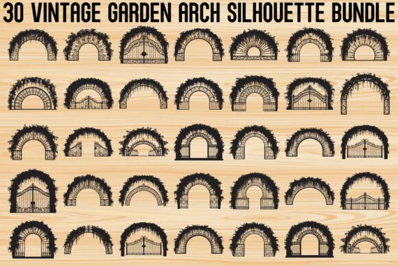 Download Vintage Garden Arch SVG Bundle - Svg bundle Collection