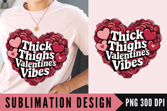 Download Thick Thighs Valentines Vibes PNG Design - Vibe Collection