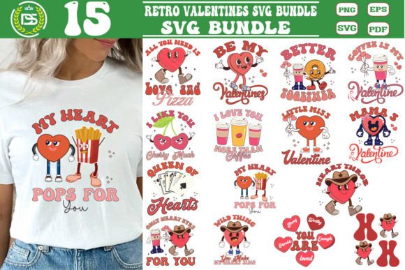 Download Groovy Retro Valentines SVG Bundle - Svg bundle Collection
