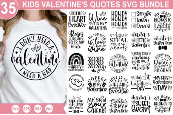 Download Kids Valentine's SVG Bundle - Svg bundle Collection