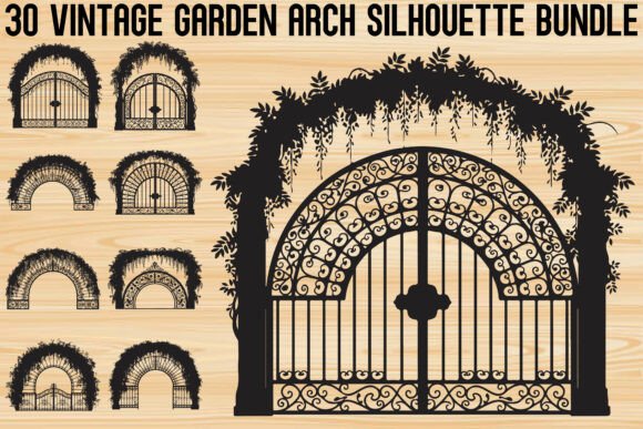 Download Vintage Garden Arch SVG Bundle - Svg bundle Collection
