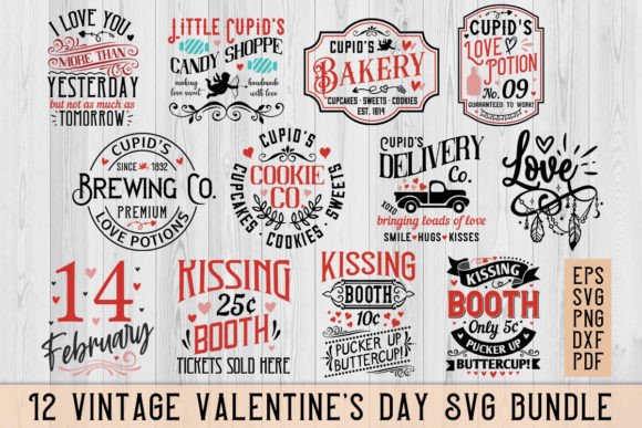 Download Vintage Valentine SVG Bundle, Cupid SVG - Svg bundle Collection