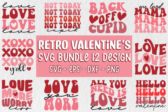 Download Retro Valentine's SVG Bundle - Svg bundle Collection